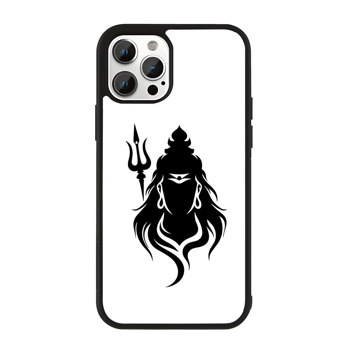 Lord shiva Vector Art Glass Case