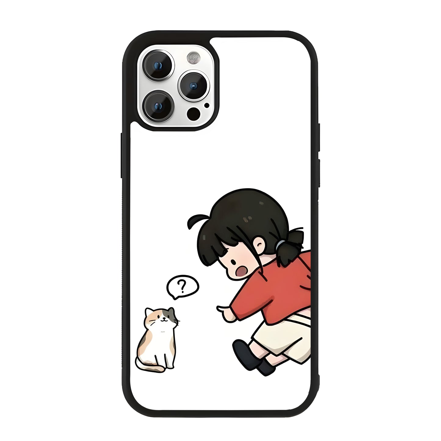 Cute Angry Couple Glass Case
