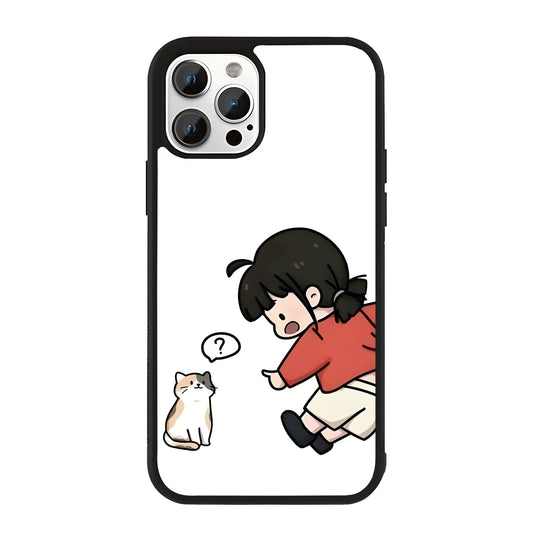 Cute Angry Couple Glass Case