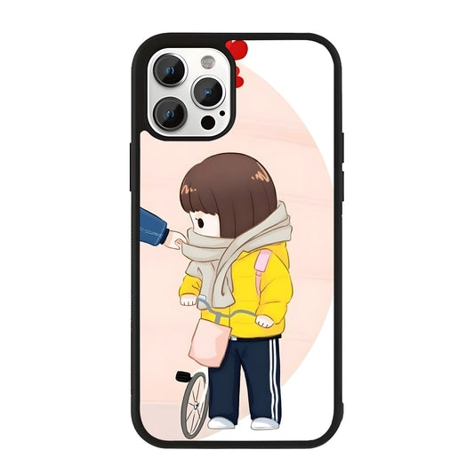 Cute Couple Kiss Love Glass Case