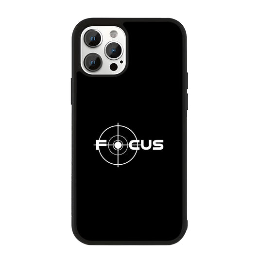 Focus On Goal Quote Glass Case Cover