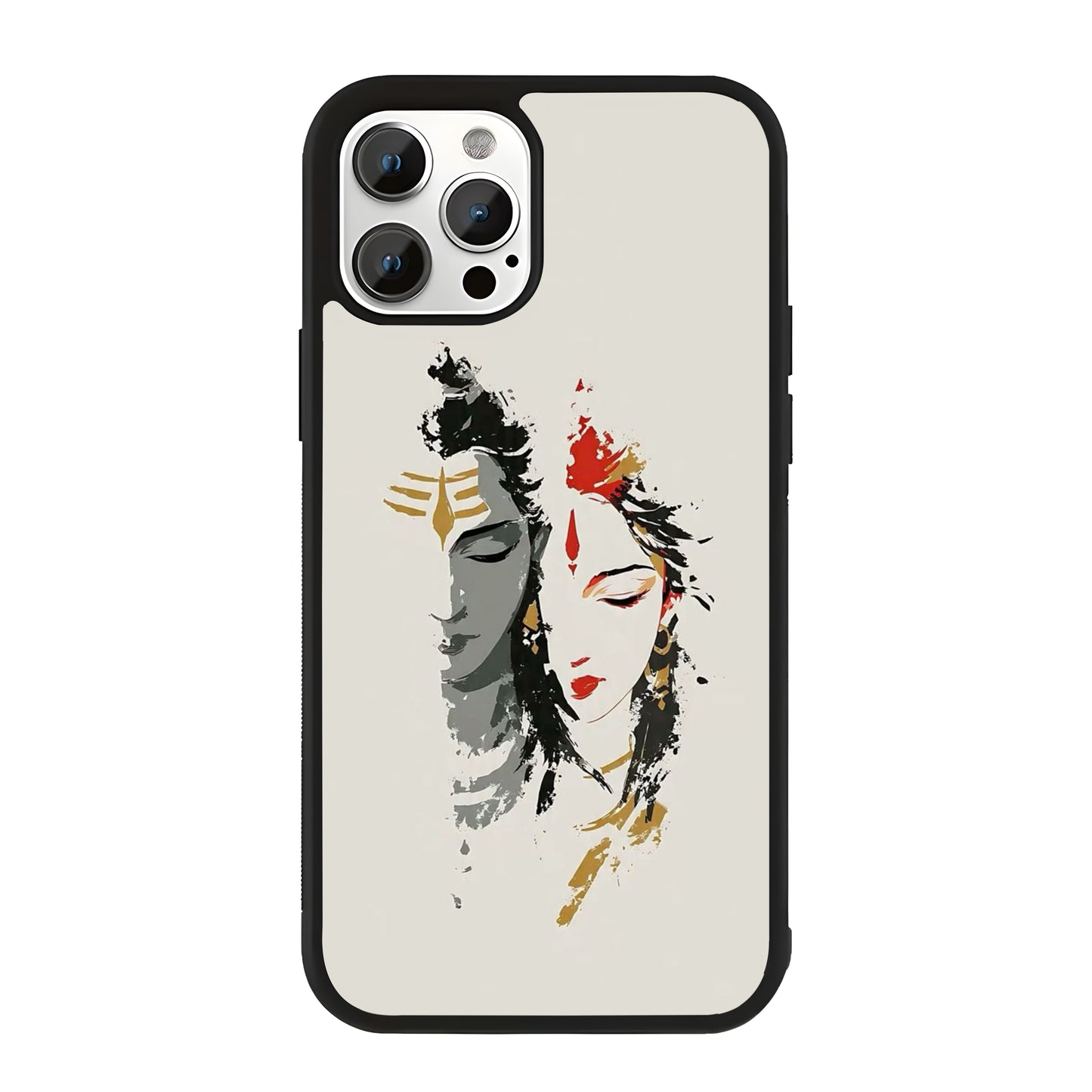 Lord Shiva Adi Yogi Cryoons Art Glass Case