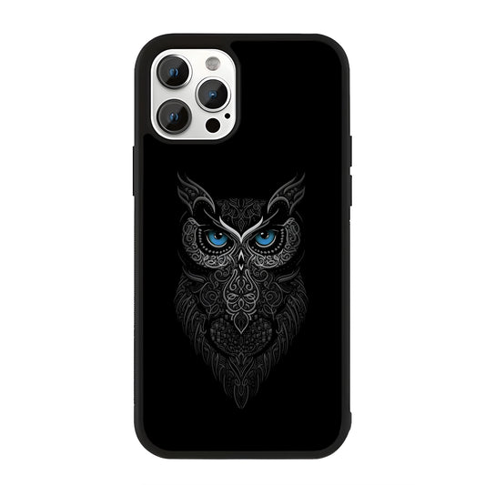 Mid Night Owl Glass Case Cover
