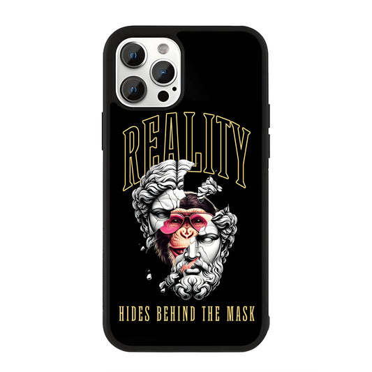 Reality Behind The Mask Glass Case Cover