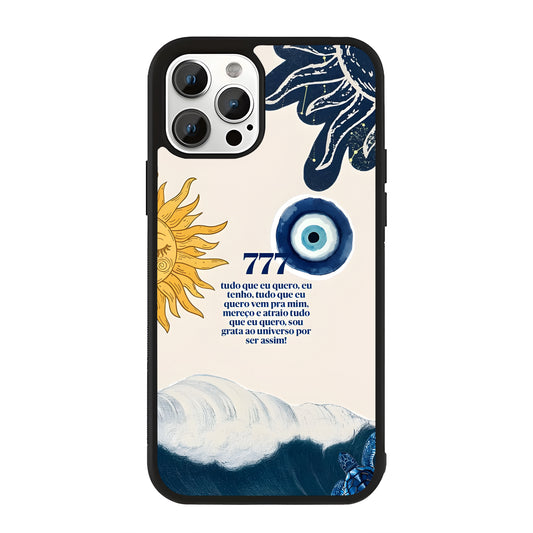 Sun Evil eye Glass case Cover