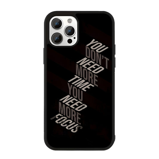 Time Is Not That Important Glass Case Cover